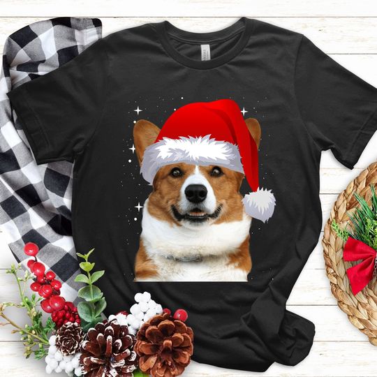 Discover Christmas Corgi Shirt with Lights Design