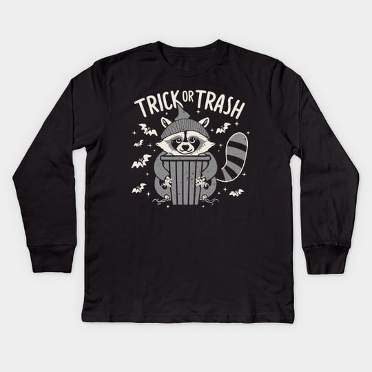 Discover Trick Or Trash - Kids Long Sleeve T-Shirt