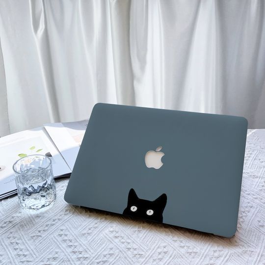 Discover Black Cat MacBook Laptop Skins