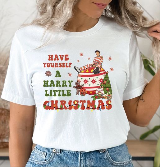 Discover Have Yourself A Harry Little Christmas Shirt, Music Lover Christmas Shirt