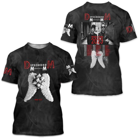 Discover Depeche Mode Band Memento Mori Tour 2023 3D T-Shirt