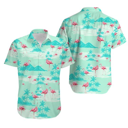 Discover Tropical Flamingo Hawaiian Shirt