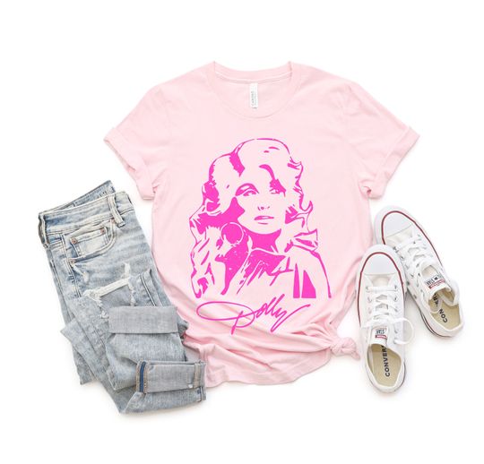 Discover Dolly Parton Pink T-Shirt, Nashville Dolly Cowgirl Shirt