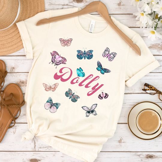 Discover Dolly Butterfly Shirt - Country Music Theme