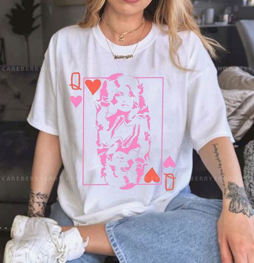Discover Queen Dolly Parton T-Shirt Vintage Country Music Tee Western Country Music Shirt
