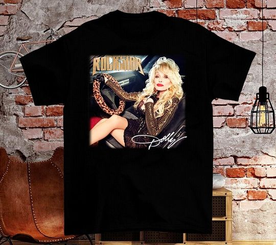 Discover Hot Dolly Parton - Rockstar Gift For Fan Black Unisex T-shirt