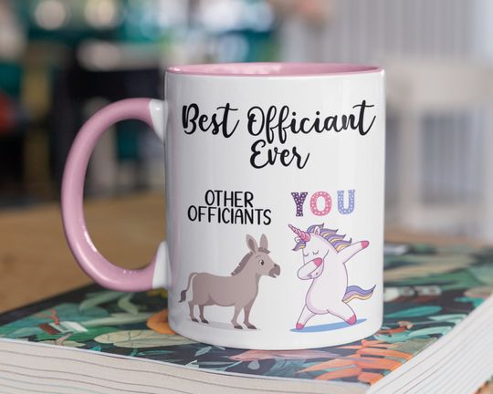 Discover Wedding Officiant Ever Unicorn Mug, Christmas Gift,  Funny Birthday Gift for Officiant