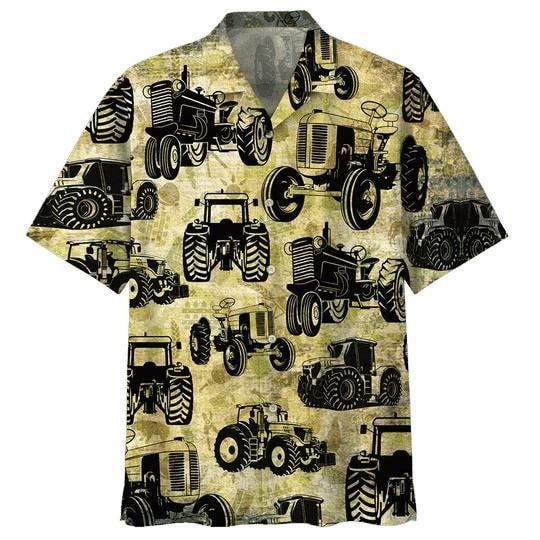 Discover Classic Tractor Hawaiian Shirt
