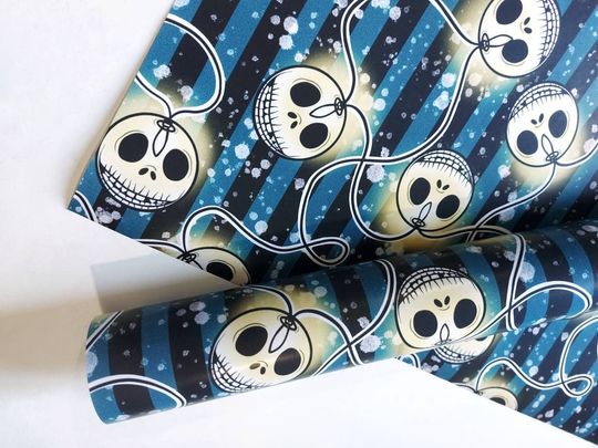 Discover Jack lights Grimwrap | Goth Christmas wrapping paper, Christmas lights gift wrap, blue striped wrapping
