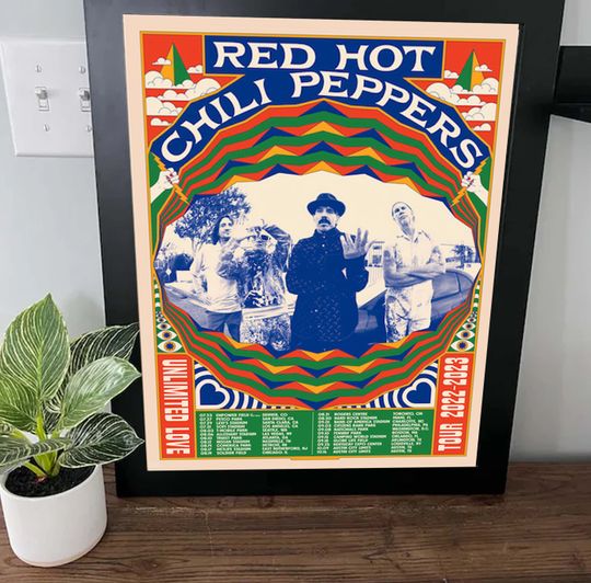 Discover Red Hot Chili Peppers Love Tour 2022-2023 Poster