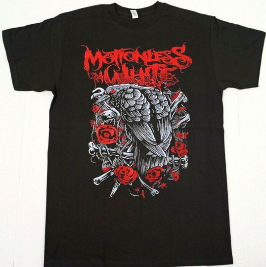Discover Motionless In White Black Bird And Rose T shirt, Black Crow