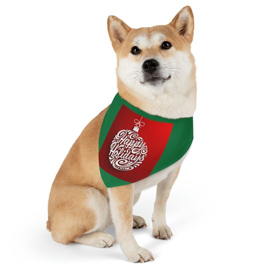 Discover Holiday, Christmas Pet Bandana Collar