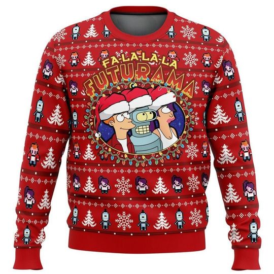 Discover Fa-La-La-La Futuristic Animated Ugly Shirt