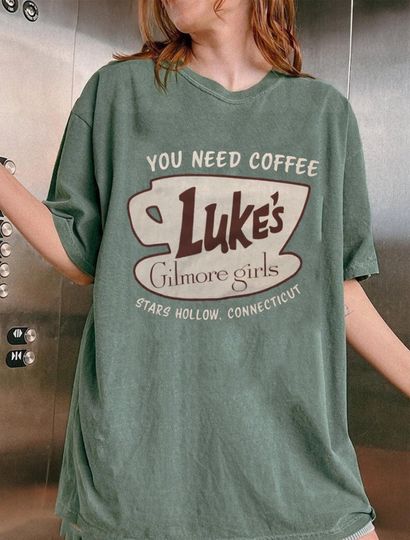 Discover Gilmore Girls Luke's You Need Coffee Stars Shirt