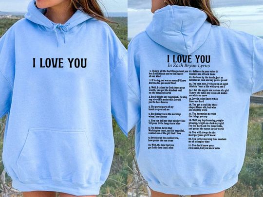 Discover I Love You in Lyrics Hoodie, Coastal Cowgirl Sweatshirt, American Heartbreak Album, Love You Hoodie