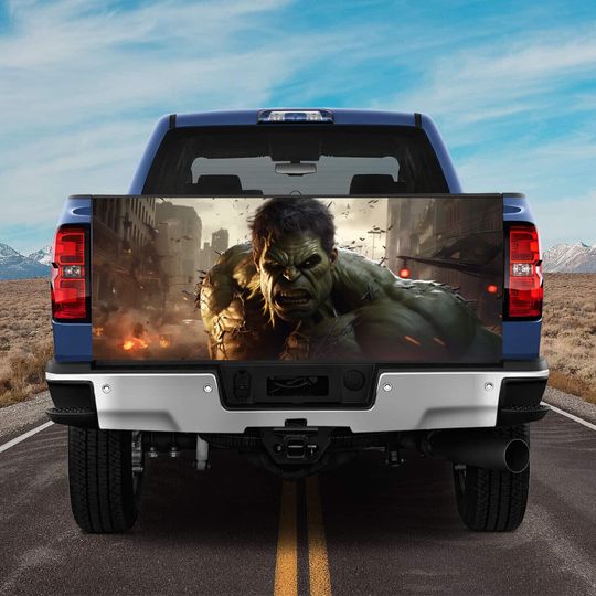 Discover Hulk Glass Shatters Tailgate Wrap Truck Bed Decal