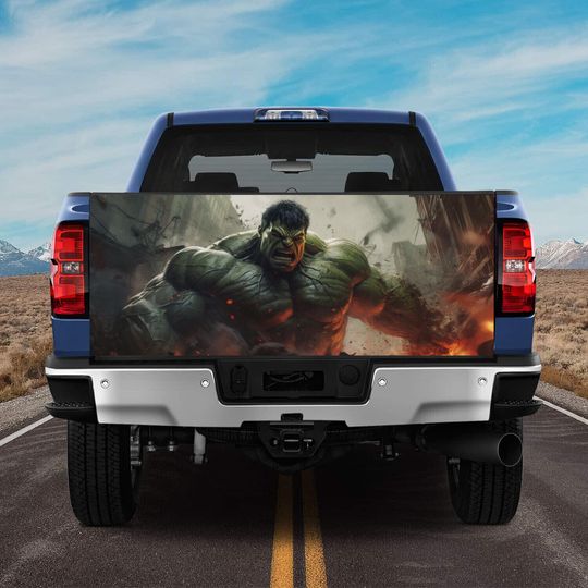 Discover Hulk Glass Shatters Tailgate Wrap Truck Bed Decal