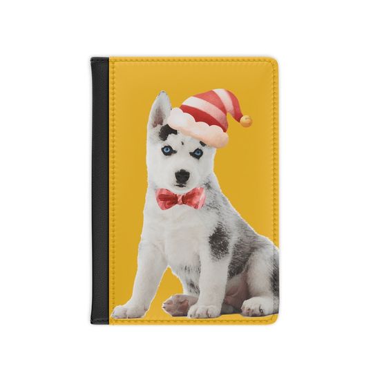 Discover Husky Christmas Passport Cover