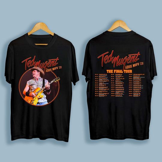 Discover Ted Nugent Adios Mofo 2023 Tour Dates T-Shirt