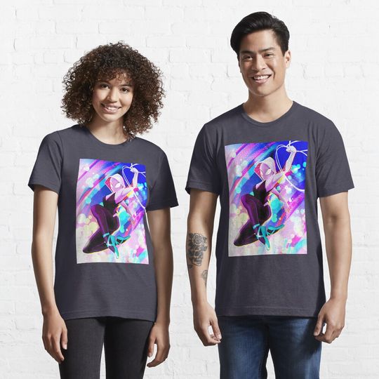 Discover Spider.Gwen Essential T-Shirt, Gwen Stacy Shirt Spider Woman Shirt