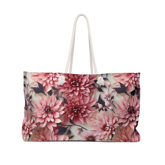 Discover Floral Flower Weekender Bag