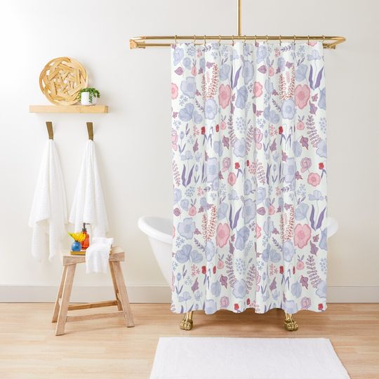Discover Pastel Florals Shower Curtain