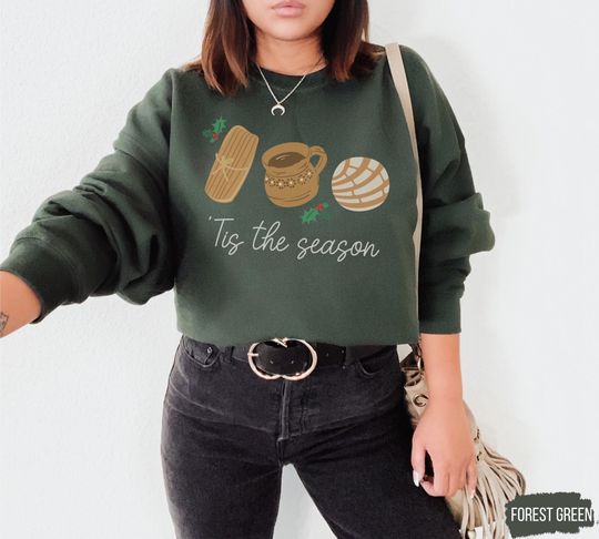 Discover Mexican Christmas sweatshirt, Concha sweatshirt,Tamale Sweatshirt