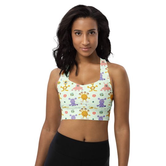 Discover Printed Women's Athleisure Bra - Yoga and Fitness