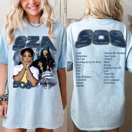 Discover SZA Merch Shirt - SOS Album Tour 2023 Design