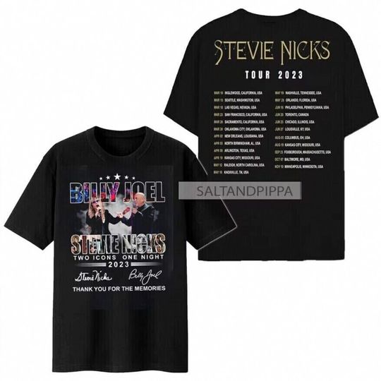 Discover Joel Billy Tour 2023  Concert Tee All Stevie Nick Dreams