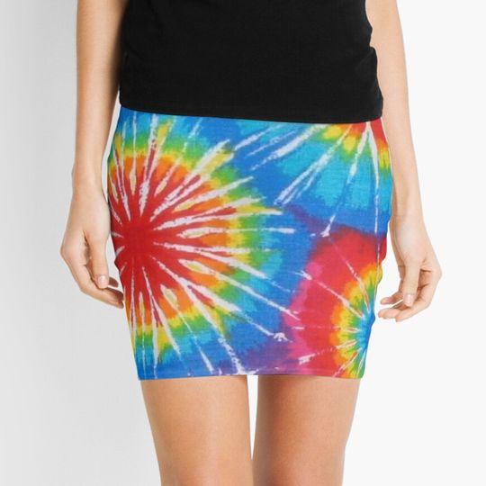Discover Colorful Tie Dye Mini Skirt