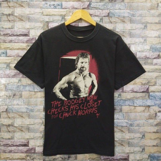 Discover Vintage Chuck Norris The Boogeyman Movie Actors Black Shirt