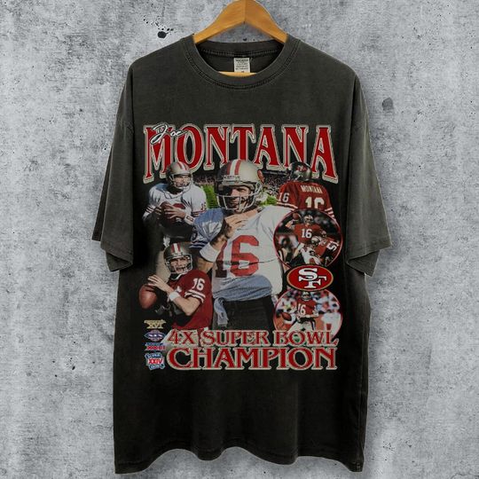 Discover Joe Montana Vintage 90s Graphic Style T-Shirt, Joe Montana Shirt