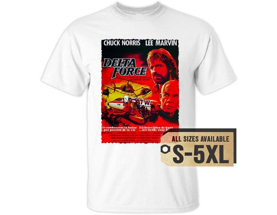 Discover Chuck Norris The Delta Force V2 Natural White Grey Vintage Men T Shirt