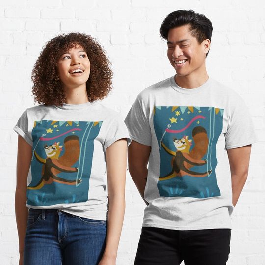 Discover Red Panda Trapeze Act Classic T-Shirt