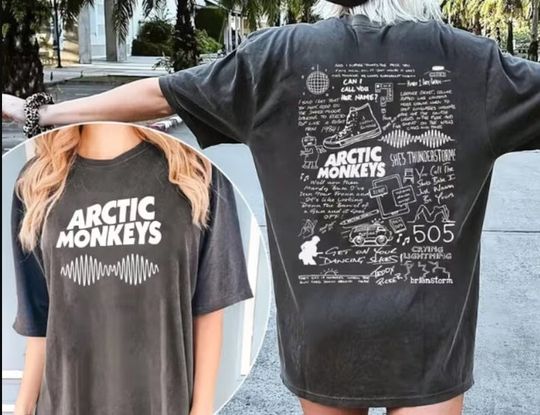 Discover Arctic Music T-Shirt, AM Arctic Monkeys 2023 North America Tour tee