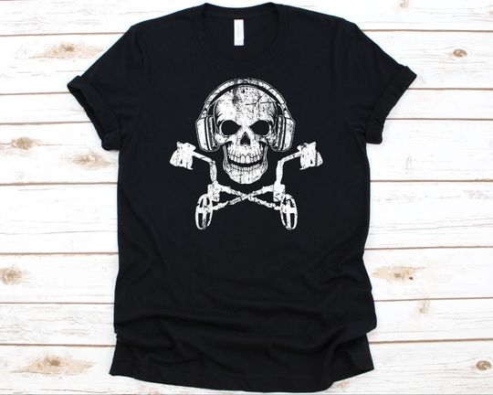 Discover Skull Metal Detectorist Shirt, Metal Detecting Gift