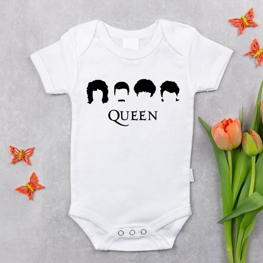 Discover Queen Baby Bodysuit, Freddie Mercury, Bohemian Rhapsody