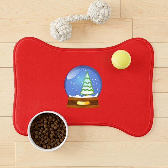 Discover Snow Globe Christmas Tree Pet Mat