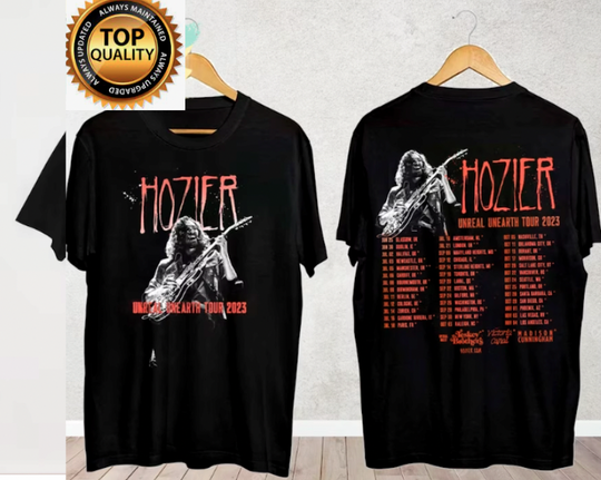 Discover Music Unearth Gift Fans T-Shirt Tour 2023 Unreal Tracklist Hozier