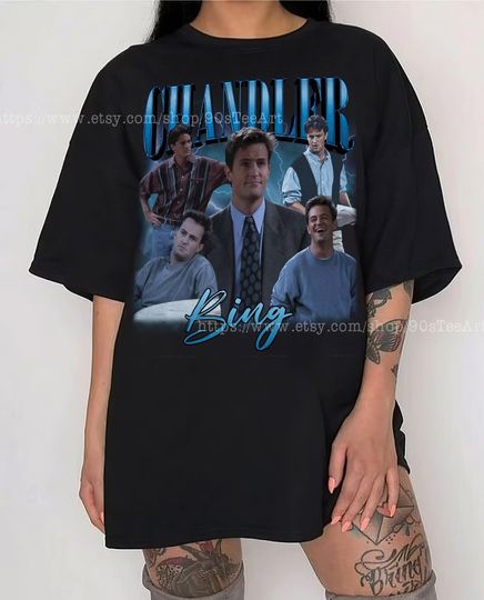 Discover Vintage Chander Bing Shirt, Chandler Bing Friends Shirt, Matthew Perry