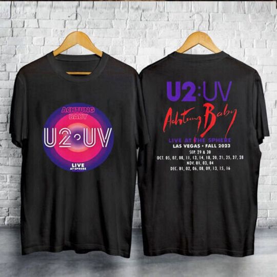 Discover U2 Achtung Baby Live At Sphere Las Vegas Fall 2023 Concert Shirt