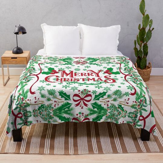 Discover Merry Christmas Throw Blanket