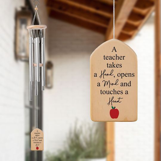 Discover Teacher Retirement Wind Chime Custom Gift For Retired Teacher, End Of Year Thank You