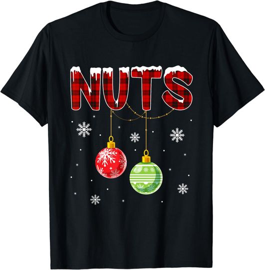 Discover Chest Nuts Matching Chestnuts Funny Christmas Couples Nuts T-Shirt