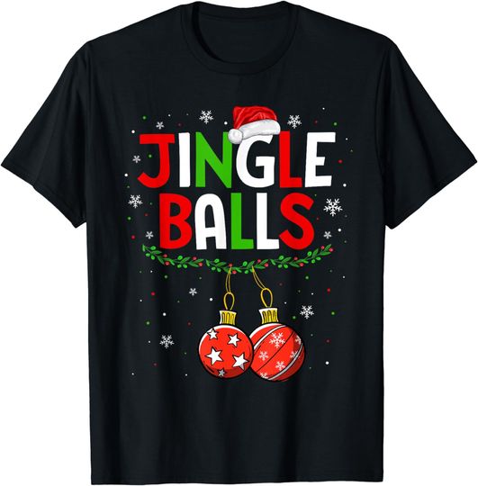 Discover Jingle Balls Tinsel Tits Matching Chestnuts Christmas Couple T-Shirt