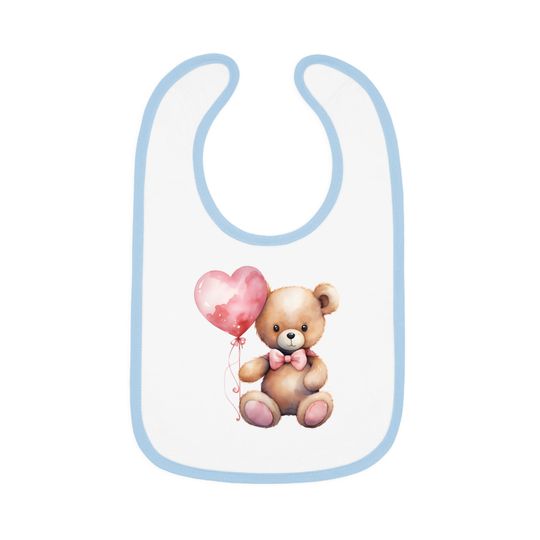 Discover Baby Contrast Trim Jersey Bib