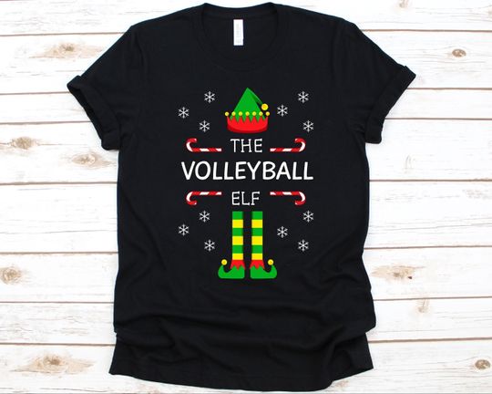 Discover The Volleyball Elf Shirt, Christmas Gift, December 25th