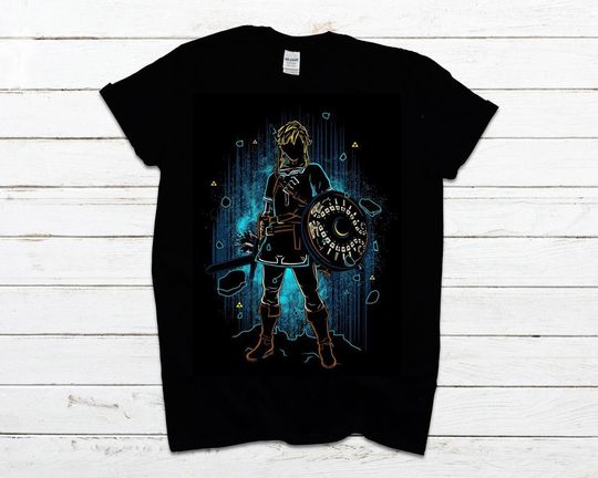 Discover Top T-Shirt Tee Shirt Link The Legend of Zelda Breath of the Wild Men Women Kids Children