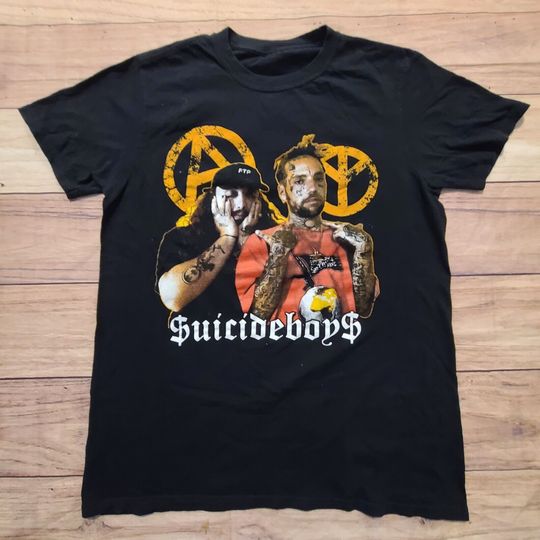 Discover SuicideBoys T Shirt Men's Medium Slim Fit Grey Day 2023 G59 Records Tour Rap Tee